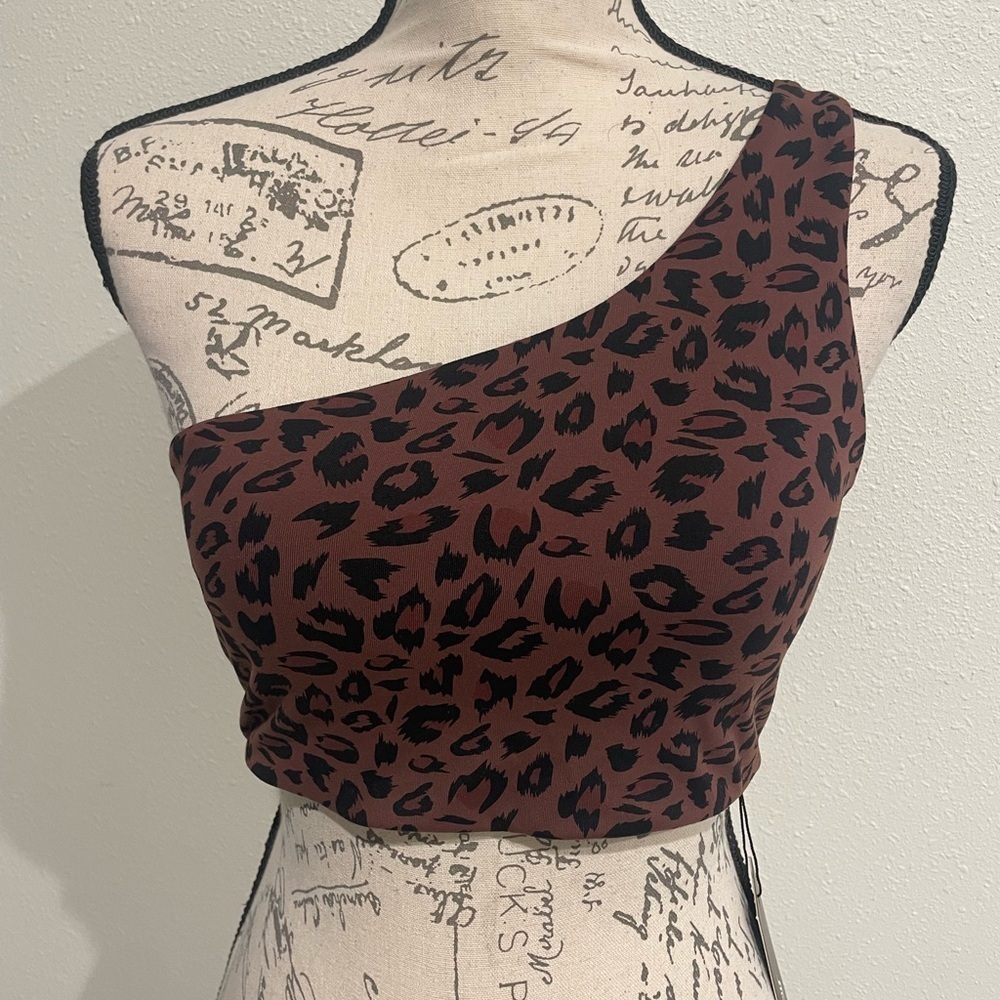 Ryderwear Brown Black Leopard Sports Bra